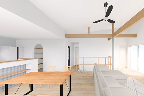 楽しくなる工夫がいっぱいのお家。