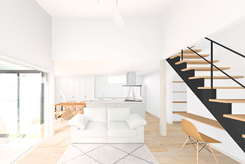 カーテンのいらない暮らしを叶えたお家