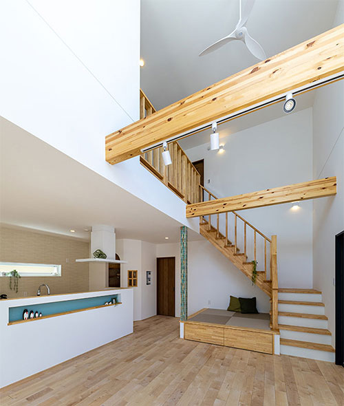 天然素材のお家